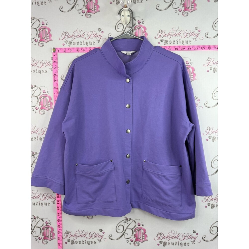 Northern Reflections cardigan sweater Lavender Snap-Front Cardigan Jacket